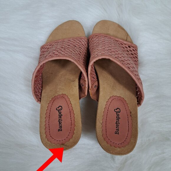 Baretraps Flossey Slide Wedge Sandals Size 9.5M - Picture 6 of 9